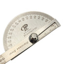 100mm Stainless 0-180 Degree Steel Protractor Angle Finder Arm Rule Measure 3C
