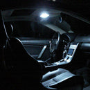 White Panel Light 48 SMD 5050 LED Interior Bulb T10 BA9S Adapter Dome Lamp