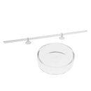 2Pcs Aquarium Fish Tank Glass Shrimp Food Dish with Acrylic Feeding Tube 40cm