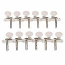 6R+6L 12 String Acoustic Guitar Tuning Key Peg Machine Head String Tuner M8Q7