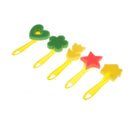 Sponge Brushes Handle Paint Brushes Tools Children DIY Art   Z