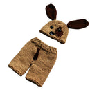 Punny Dog Newborn Baby Crochet Knit Photography Photo Prop Hat Costume Set