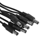 5.5x2.1mm 8 Channel Splitter DC Power Cable Power Supply For Secuirty CCTV
