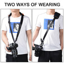 Camera Shoulder Strap Neck Sling Quick Release Belt For Travel w/ Safety Tether