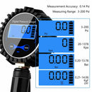 Digital tire air inflator pressure gauge 200 psi car motorcycle bike Tru P6M5