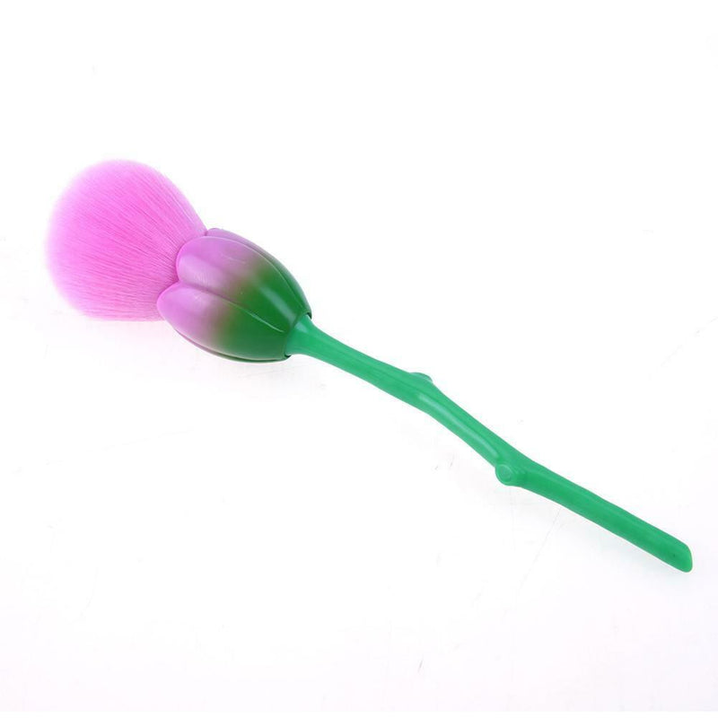 Single Soft Rose Brush Makeup Foundation Powder Blush Kabuki Brushes A