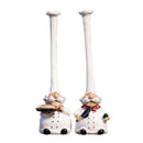 1 Pair of American Village Retro Top Hat Chef Plastic Decoration Creative K X9R6