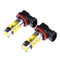 2 X High Power Led Lights 100W H8 H11 Yellow Fog Light 2828 20LED Headlight Lamp