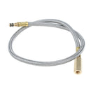 52cm Stainless Steel Pipe with Brass joint Extended Gas Adapter, Durable and