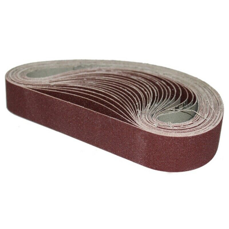 50Pcs Aluminum Oxide Sanding Belts Set 80Grit Sanding Belts Set For Sander  M3K1