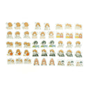45pcs Warmth Couple Paper Seal Stickers Scrapbooking DIY Diary Album Labels  Z