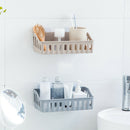 Bathroom Shelf Wall Mounted Storage Basket Punch Free Storage Rack Shower O P9M1