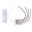 Wireless ON/OFF 1 Ways 220V Lamp Remote Control Switch Receiver Transmitter