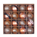 16pcs 6cm Christmas Decoration Balls Tree Hanging Ball Home Ornament (C)