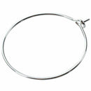 100 Pcs Metal Wine Glass Charm Rings 29x25mm