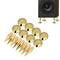 8 Pairs 6 X 36Mm Copper Speaker Spike Isolation Stand + Base Pad Feet Mat S E9J1