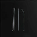 3PCs Reusable Clear Glass Water Drinking Straws with Brush Bar Accessor ksTEUS