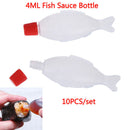 10pcs 4ML Fish Sauce Bottle Sushi Tool Condiment Mustard Dispenser Sauce Cr BX