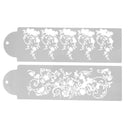 2pcs/Set Plastic Cake Stencil Cake Decoration Sugar Sieve Cake Mold Stencil