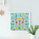 5D DIY Special Shaped Diamond Painting July Embroidery Mosaic Kit Home Decor