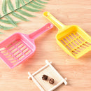 Cat Dog Plastic Litter Tray Scoop Spoon Random Color Waste Poop Shovel Clean JR