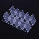 10pcs Clear Acrylic Earring Jewelry Display Rack Stand Holder+Protect Flim