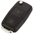 Black 2-key folding key shell Remote Car Key Case for Volkswagen Golf MK4 B L9F7