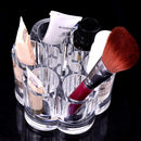 Plum Flower Clear Shaped Cosmetic Lipstick Brush Holder Makeup Case Cosmetic Bag
