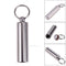 Waterproof Stainless Steel Medicine Pill Container Holder Box Bottle Key Chain