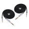 2Pcs 3.5mm 1/8" Male To 6.35mm 1/4" Male Stereo Audio Cable