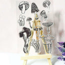 Mushroom Silicone Clear Transparent Stamps Seal Diary Photo Album Cards  Nice