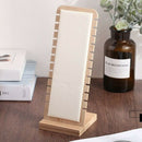 Jewelry Display Stand Leather Surface L-Shape Necklace Pendant Chain Holder