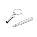 Telescopic Stainless Steel Pen Keyring Keychain Emergency Signature Tool G Bj
