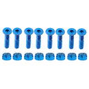16 Pack Replacement Skateboard Truck Hardware Longboard Mounting Screws Bolts