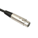 3-Pin XLR Female to 1/4 6.35mm Mono Jack Male Plug TRS Audio Cable Mic Adapter