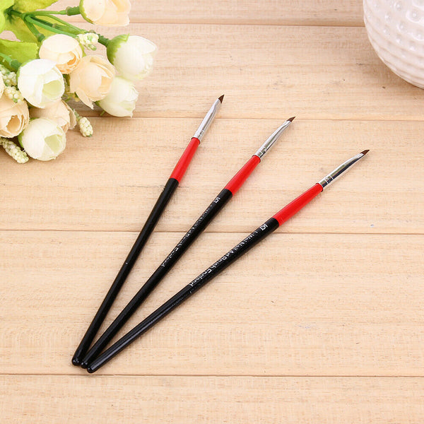 3Pcs Nail Art Painting Pen Set Nail Gel Polish Beauty Nail Polish Pen Tools
