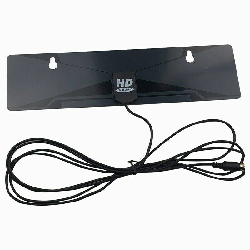 Digital Indoor TV Antenna 1080P HDTV HD VHF UHF FM Flat Box Ready High Gain P5O1