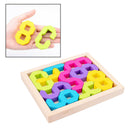 Wooden Number Blocks Puzzle Toys Preschool Stacking Blocks for 1-3 Years Old