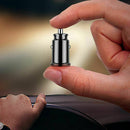 Ultra mini Baseus 3A Fast Charging Dual Ports USB Car Phone Charger Adapter One
