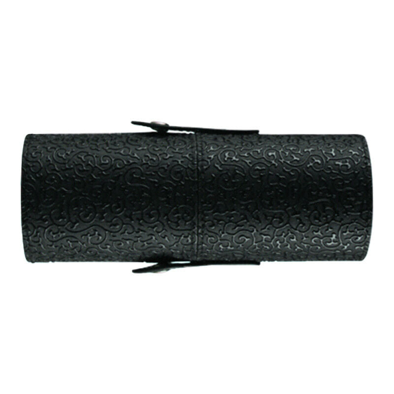 Leather Cosmetic Cup Case Makeup Brush Pen Holder Empty Storage Box Organizer