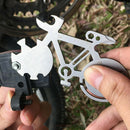 2pcs Multifunctional Tool Outdoor Mountain Bike Card Wrench For Outdoor Camping