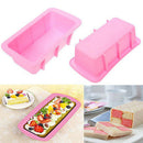 rectang silicone non stick bread loaf cake mold bakeware baking pan oven moul Bj