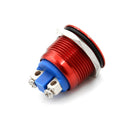 1PC 16mm waterproof red momentary metal push button switch flat top ME