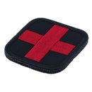 2Pcs Medic First Aid Cross Patch Hook & Loop Backing For Backpack Bag