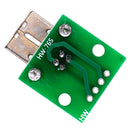 5X(2 X Usb Type B Female Socket Breakout Board 2.54Mm Pitch Adapter Connec M6B3)