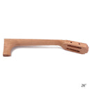 26" DIY Mahogany Ukulele Classic Shape Neck Part Accs For Luthier Unfinished