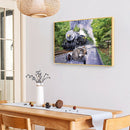5D DIY Diamond Painting Train Road Full Round Pictures Rhinestone Kit Decor