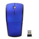 2.4GHz Foldable Arc Wireless Optical Mouse Mice + USB Receiver blue A
