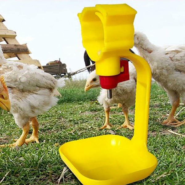 10Pcs Poultry Chicken Hanging Duck Drinking Water Nipple Drinker Feeder Wi UCU