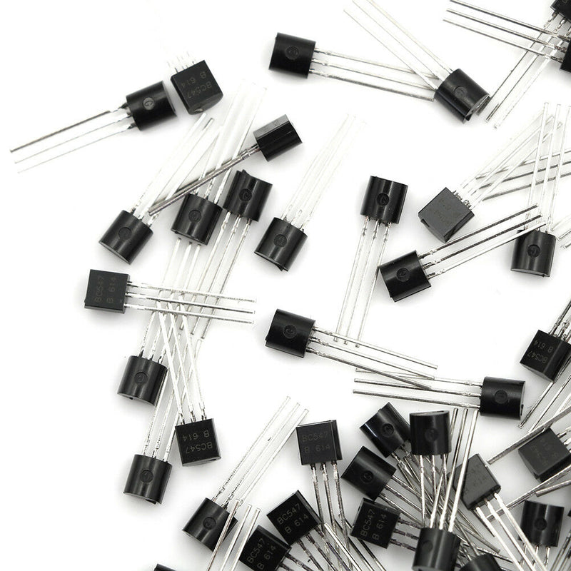 100Pcs BC547 TO-92 NPN 45V 0.1A Transistor component  T2P~ii Nw